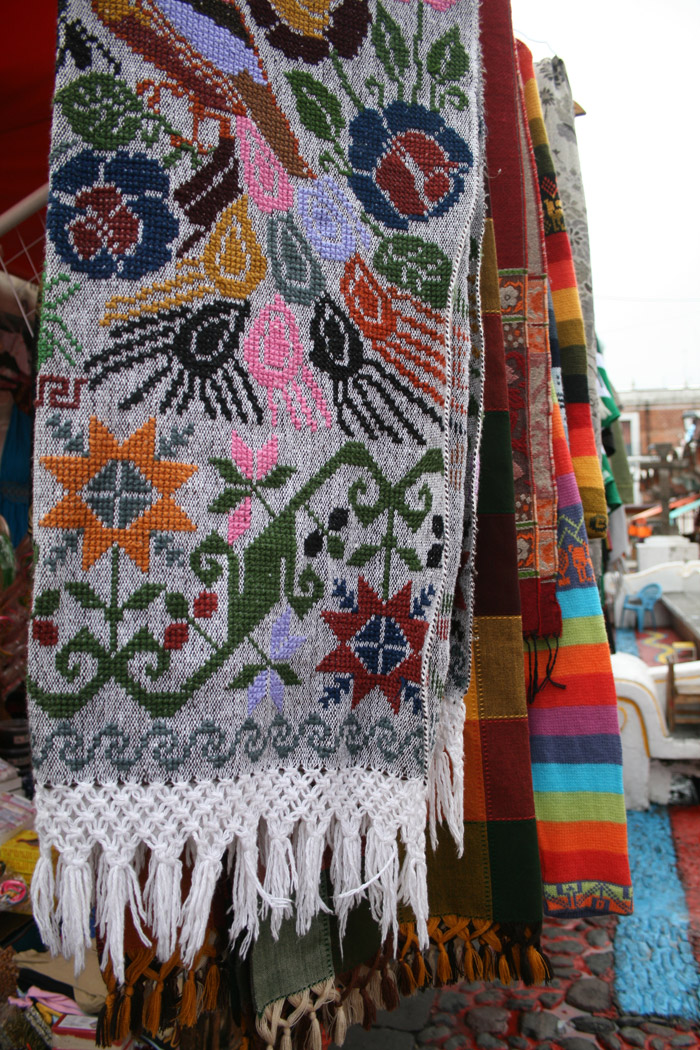 Textiles típicos de la región de Puebla