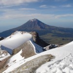 Vista del Volcán Popocatépetl desde el Iztaccíhuat